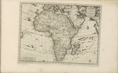 Kaart van África África, de acordo com as novas observações de Messieurs de l