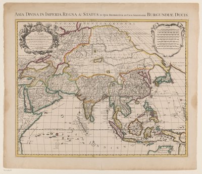 Kaart van Azië
Asia divisa in imperia, regna & status in quae distribitur, ad usum (...) / Asia dividida nas suas principais regiões e onde podem estar (...) (título sobre o objecto) de Anonymous
