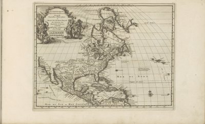 Kaart van Midden- em Noord-Amerika América do Norte, de acordo com as novas observações de Messieurs de l