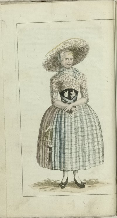 Gabinete de Moda e Gosto 1791, pl. II: A camponesa de Zuidbeveland de Anonymous