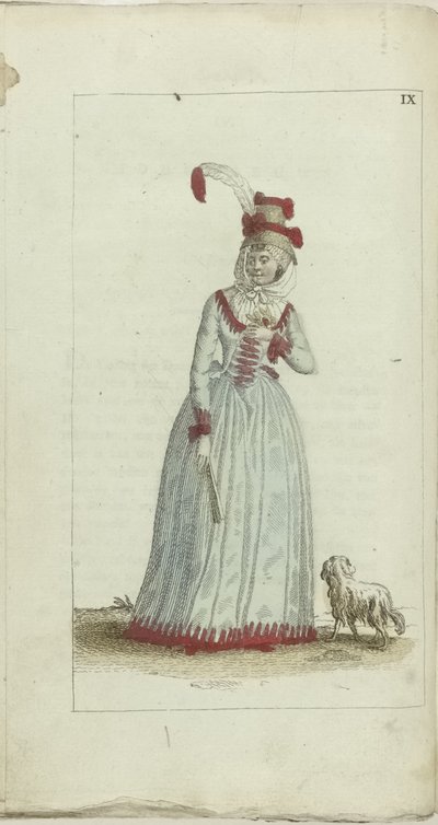 Gabinete de Moda e Gosto 1791, pl. IX de Anonymous