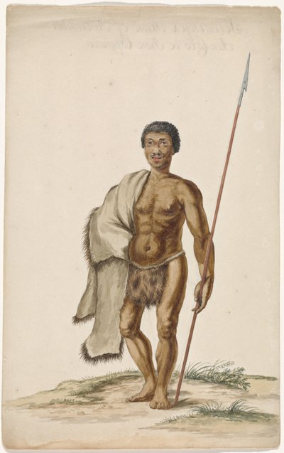Khoikhoiman com assegai de Anonymous