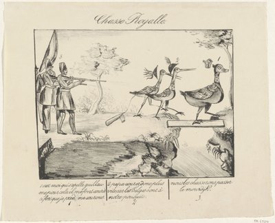 Iate real, 1830 Chasse Royalle (título no objeto) de Anonymous