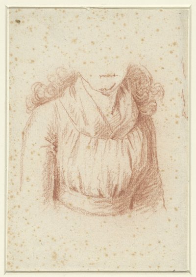 Estudo de trajes para um retrato de Madame Molet de Anonymous