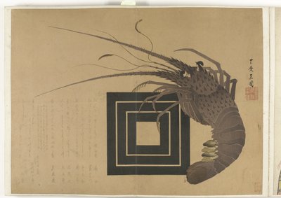 Lagosta
Álbum Shijo-surimono do período 1840-1900 (título da série) de Anonymous