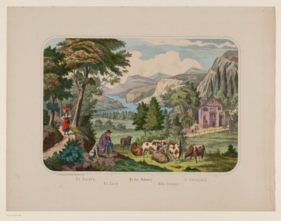 Paisagem na Suíça
En Suisse / En Suiza / In der Schweiz / Nello Svizzera / In Switzerland (título sobre o objecto) de Anonymous