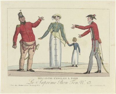 Le Suprême Bon Ton, 1800-1815, nº 23: Encontro inglês em Paris de Anonymous