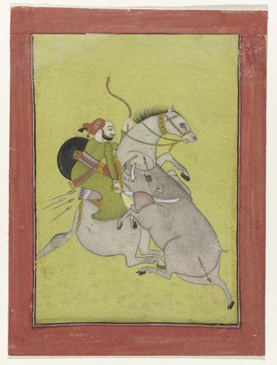Maharaja Umed Singh do Bundi
Maharaja Umed Singh, matando um javali selvagem de Anonymous