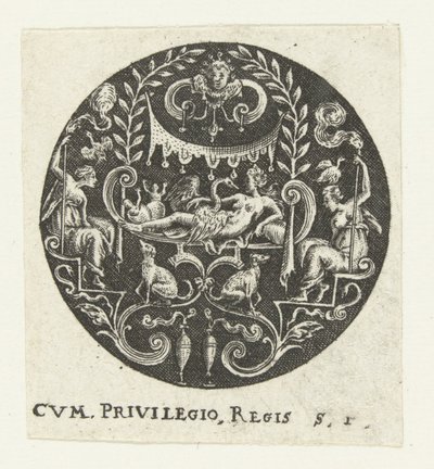 Medalhão com Leda de Anonymous