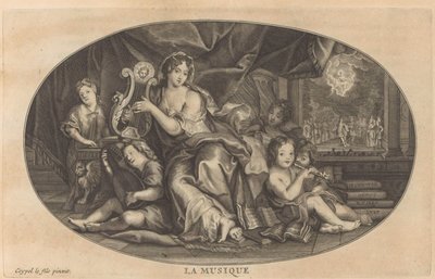 Muziek Música (título no objeto) O Gabinete de Belas Artes, ou Colecção das Mais Belas Gravuras, gravado segundo as Pinturas Originais (...) (título da série) de Anonymous