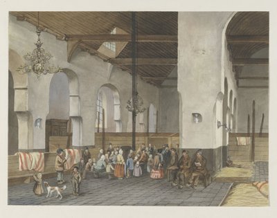Recepção de Veenendalers no Geertekerk, em Utrecht, 1855 de Anonymous