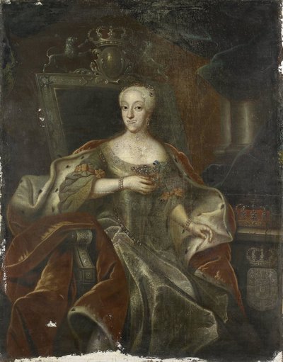 Retrato da Princesa Charlotte Amalie, Filha de Frederick IV, Rei da Dinamarca de Anonymous