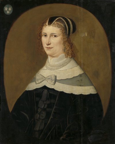 Retrato de uma Mulher, chamada Theodora de Visscher, Esposa de Jacob Rijswijk de Anonymous
