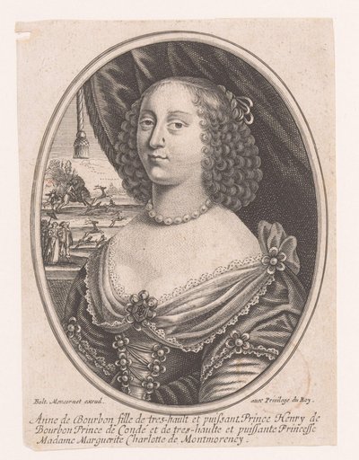 Retrato de Anna Genoveva de Bourbon-Condé de Anonymous