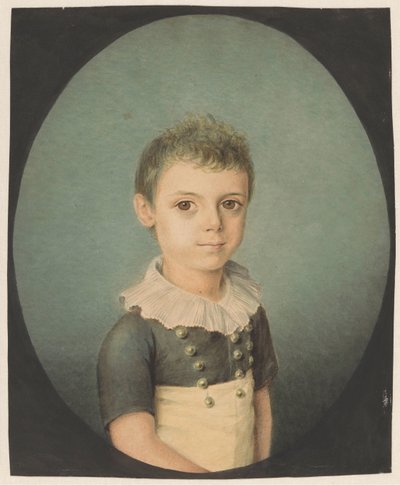 Retrato de Anthony Adriaan van Oldenbarneveld chamado WitteTullingh quando criança de Anonymous