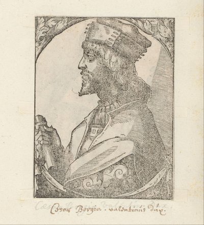 Retrato de Cesare Borgia de Anonymous