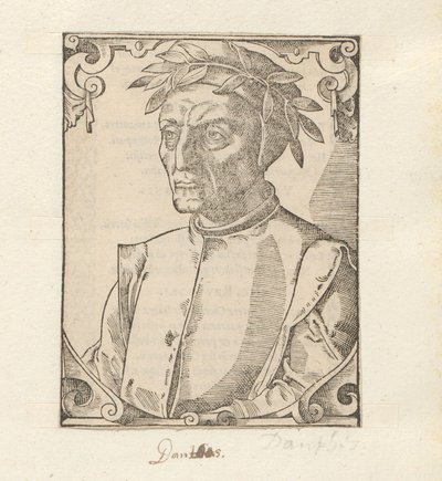 Portret van Dante Alighieri de Anonymous
