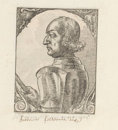 Portret van Federico da Montefeltro de Anonymous