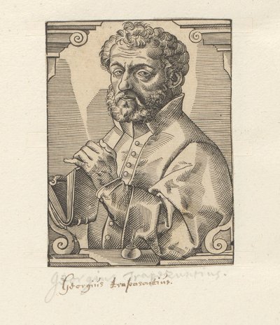 Portret van Georg de Trebizonda de Anonymous