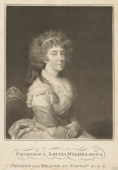 Retrato de Louise, princesa de Orange-Nassau de Anonymous