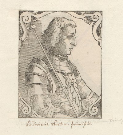 Retrato de Ludovico Sforza de Anonymous