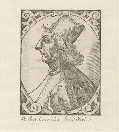 Retrato de Marcus Antonius Coccius Sabellicus de Anonymous
