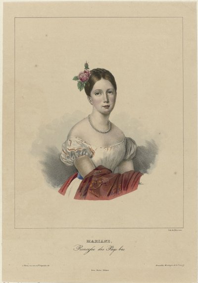Retrato de Marianne, Princesa dos Países Baixos de Anonymous