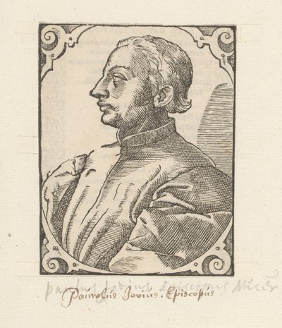 Portret van Paulo Giovio de Anonymous