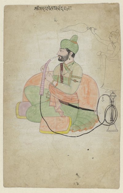 Portret van Sansar Chand, póstumo de Anonymous