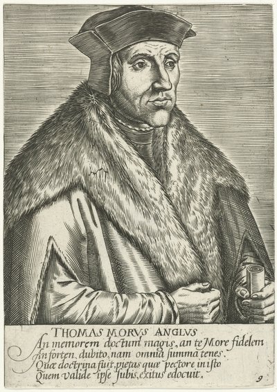 Portret van Thomas More Thomas Morvs Anglvs (título no objeto) de Anonymous
