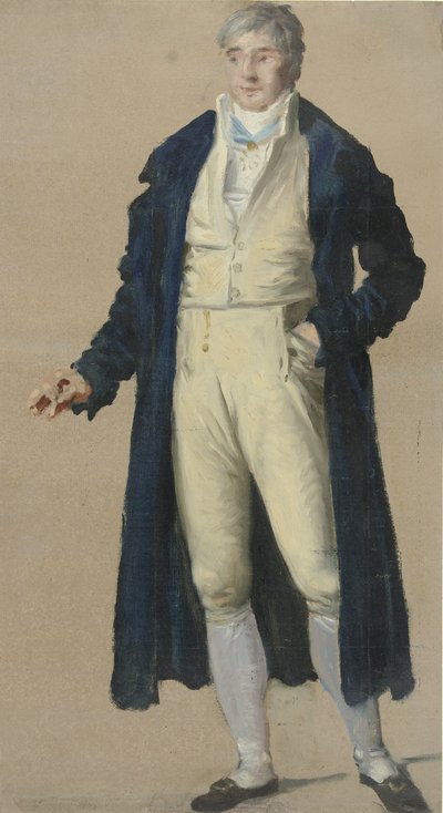 Retrato a todo o comprimento do Comte de Toqueville de Anonymous