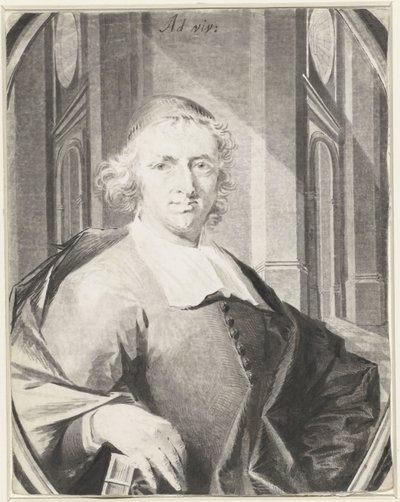 Retrato de um clérigo desconhecido, três quartos à direita de Anonymous