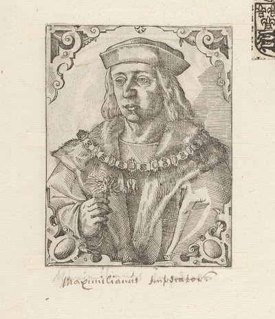 Retrato do Imperador Maximiliano I dos Habsburgos de Anonymous
