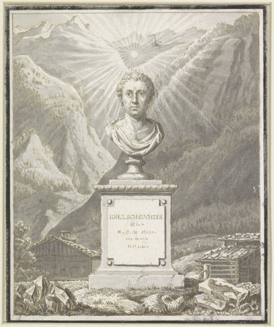 Busto de retrato de Johann Jakob Scheuchzer de Anonymous