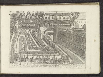 Processie sobre a San Marcoplein te Venetië Scènes uit het Venetiaanse leven (título da série) Habiti d