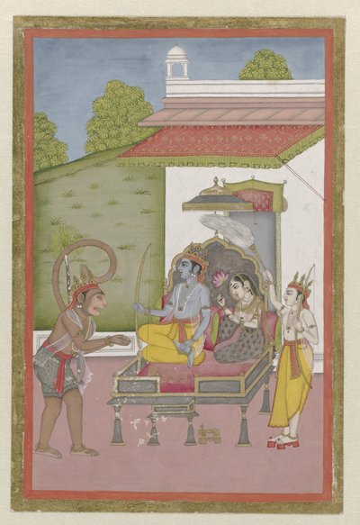 Rama e Sita Enthroned de Anonymous