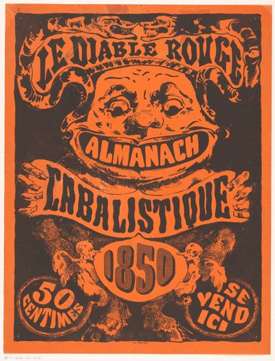 Nota publicitária para Le Diable Rouge de Anonymous
