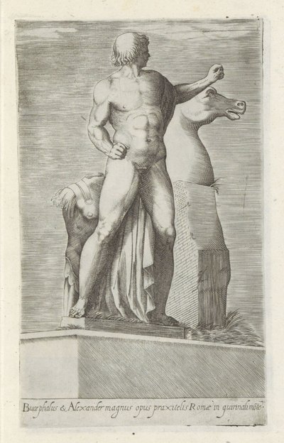 Sculptuur van een van de Dioscuren op het Quirinaal te Rome Bucephalus & Alexander ótimo trabalho (...) (título no objeto) Esculturas antigas em Roma (título da série) Ícones das antigas estátuas da cidade de Roma que são vistas em locais públicos (título  de Anonymous
