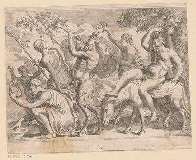 Silenus com satyrs e maenads de Anonymous