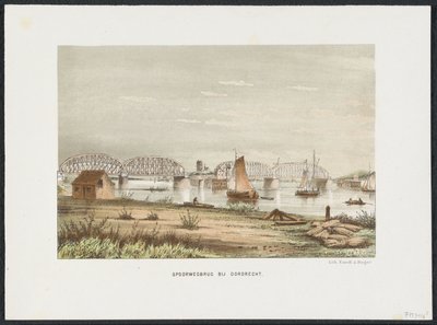 Ponte ferroviária perto de Dordrecht, 1872
Ponte ferroviária perto de Dordrecht (título sobre o objecto)
As principais pontes ferroviárias nos Países Baixos (título da série) de Anonymous