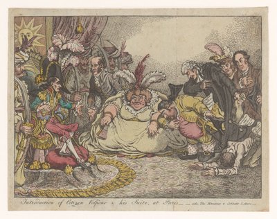 Spotprent encontrou-se com Napoleon en Fox, 1802
Introdução de Citizen Volpone & his Suite, em Paris - vide, The Moniteu & Cobbett