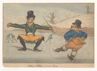 Desenhos animados com dois patinadores Atitude! Atitude é tudo! (título no objeto) de Anonymous