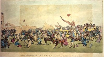 Comece por Epsom ou os efeitos de um dia ventoso, 1820 de Anonymous