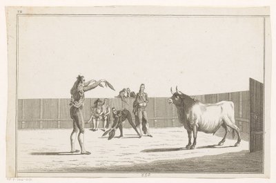 Toureiro com banderillas Coleccion de las principales suertes de una corrida de toros (título da série no objeto) Colecção das manobras tauromáquicas mais importantes (título da série) de Anonymous