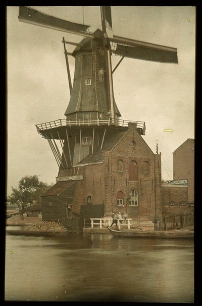 Moinho de milho a vapor De Adriaan no Spaarne, Haarlem de Anonymous