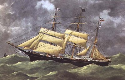 O Barque Dora (impressão) de Anonymous