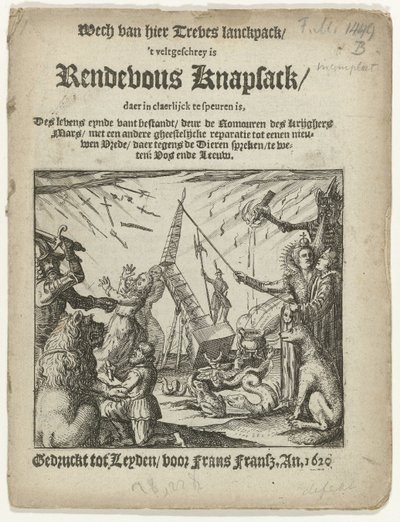 Página de título do panfleto: Mochila Rendevous, 1620 de Anonymous