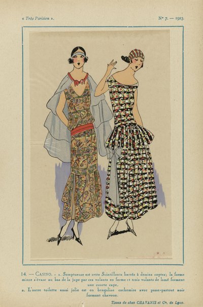 Très Parisien, 1923, No 7: 14 - CASINO / 1. Sumptuoso é este cintilante... de Anonymous