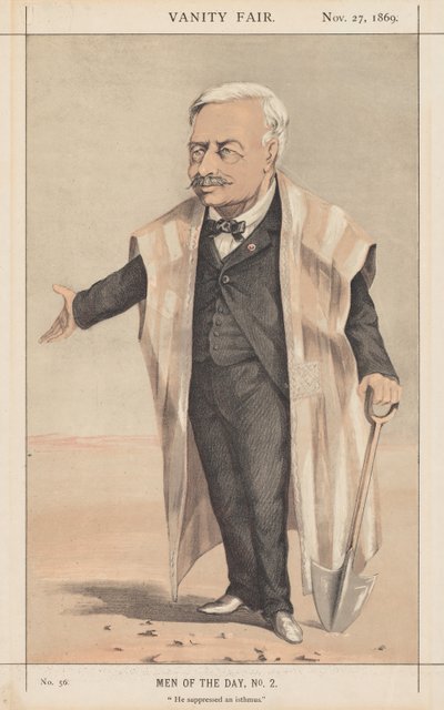 Vanity Fair: Men of the Day, No. 2 "Ele suprimiu um istmo" de Anonymous