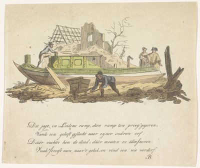 Iate quebrado por Rietmilder, 1807 de Anonymous
